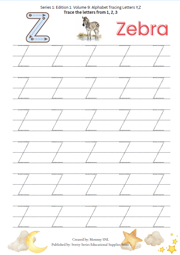 Letter Tracing Worksheets - Uppercase and Lowercase (A-Z)