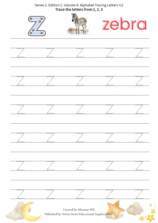 Letter Tracing Worksheets - Uppercase and Lowercase (A-Z)