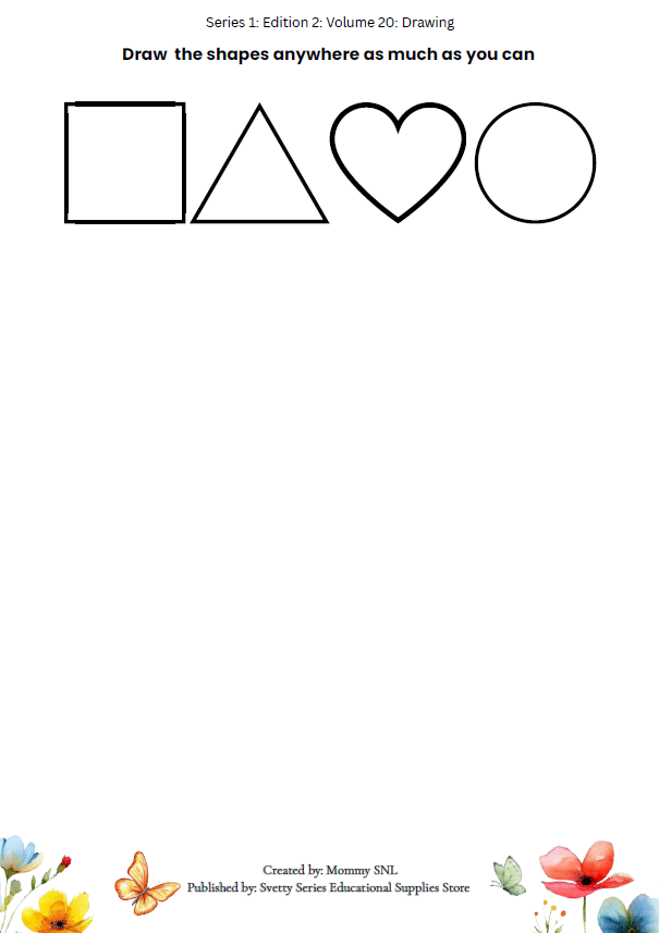 Colors, Shapes & Basic Math Worksheets + Stickers