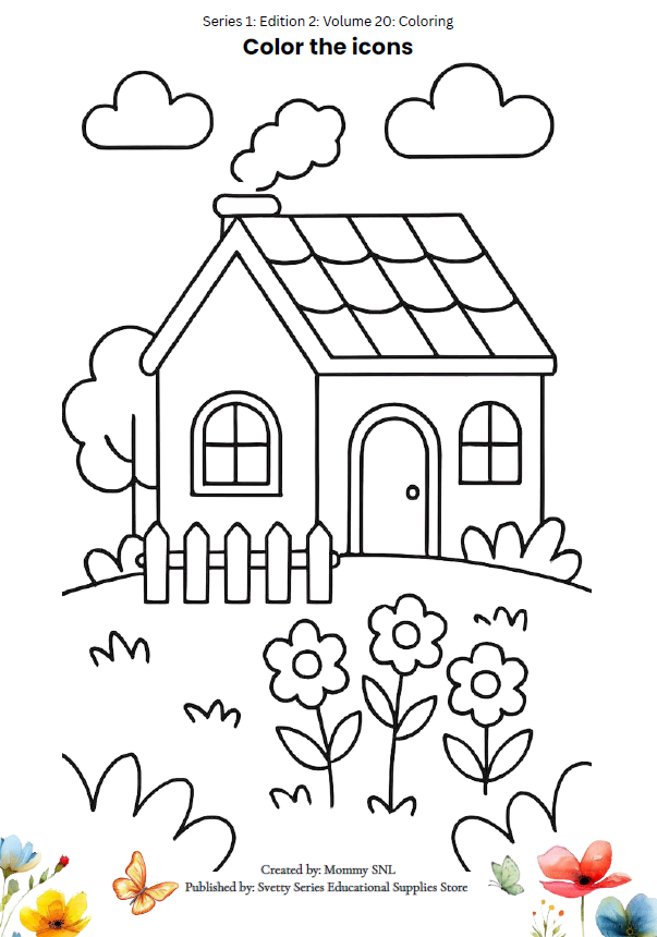 Colors, Shapes & Basic Math Worksheets + Stickers