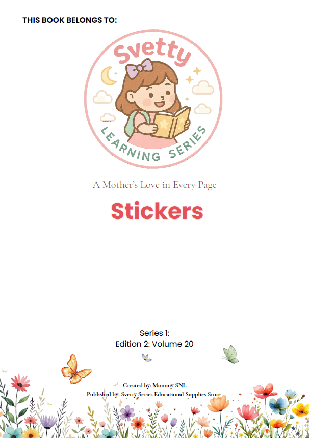 Colors, Shapes & Basic Math Worksheets + Stickers