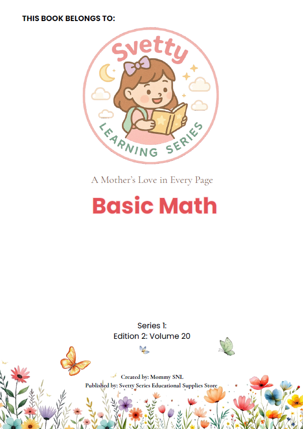 Colors, Shapes & Basic Math Worksheets + Stickers