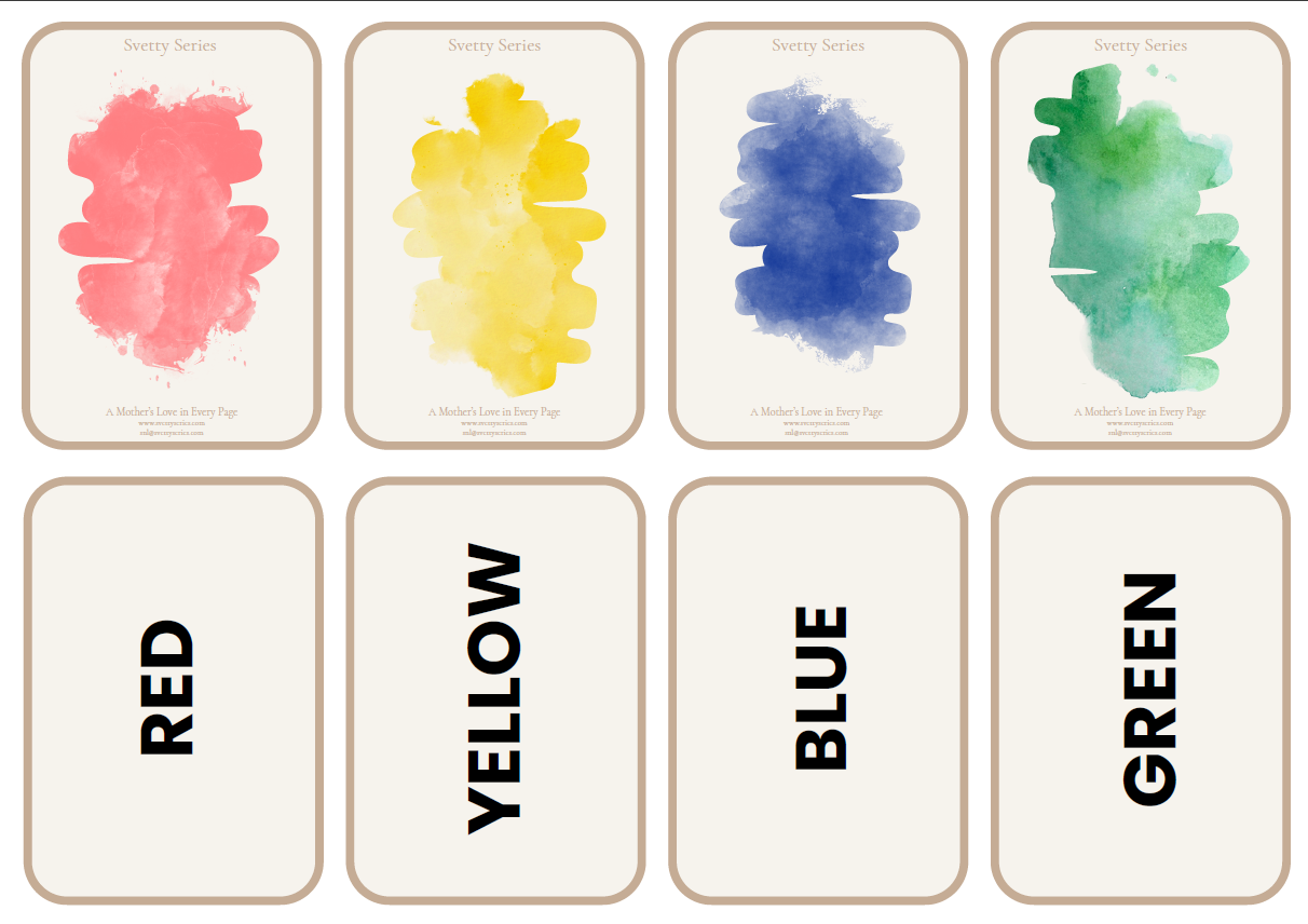 Flashcards - Introduction to Colors