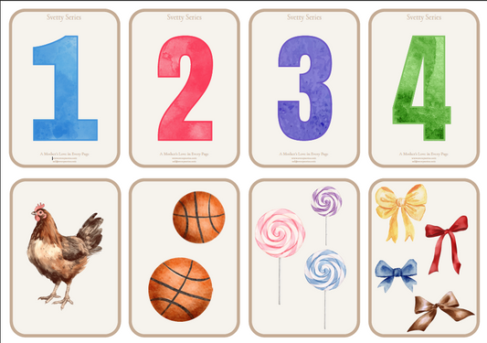 Flashcards Numbers 1-20 (Counting Version)