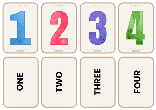 Flashcards Numbers 1-20 (Reading Version)